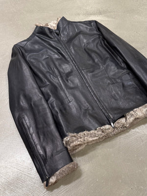 1999 Gucci by Tom Ford 2 in 1 fur leather jacket
