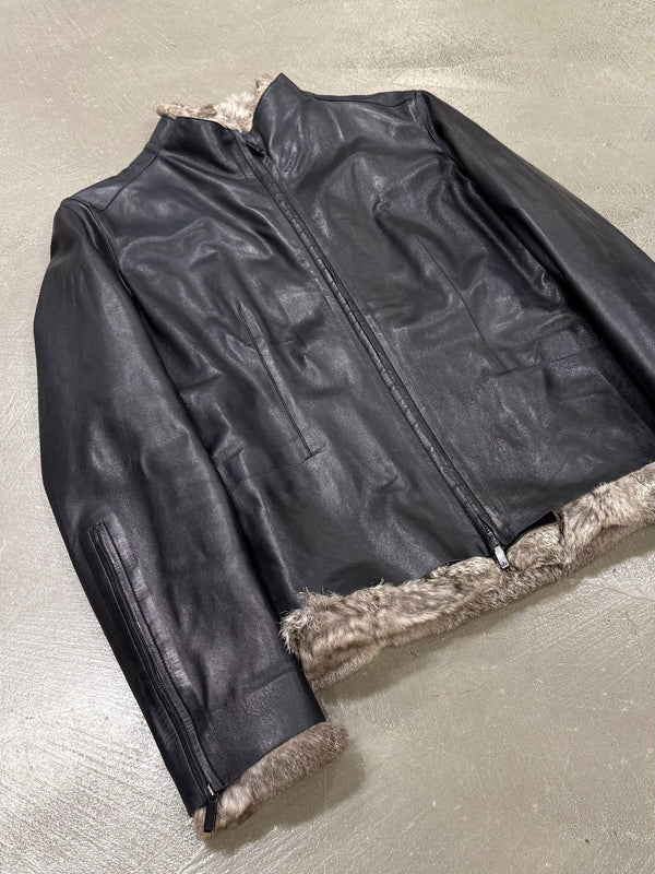 1999 Gucci by Tom Ford 2 in 1 fur leather jacket