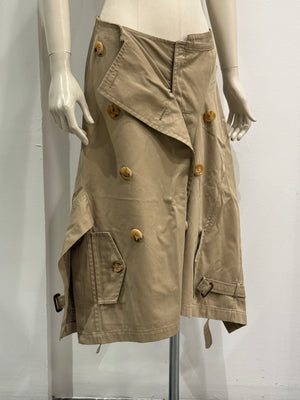 S/S2006 Junya Watanabe deconstructed trench coat skirt