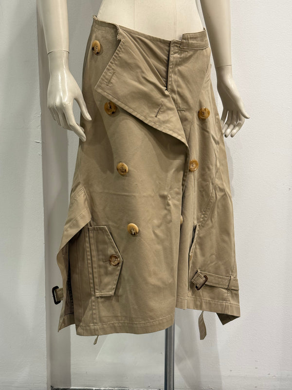 S/S2006 Junya Watanabe deconstructed trench coat skirt