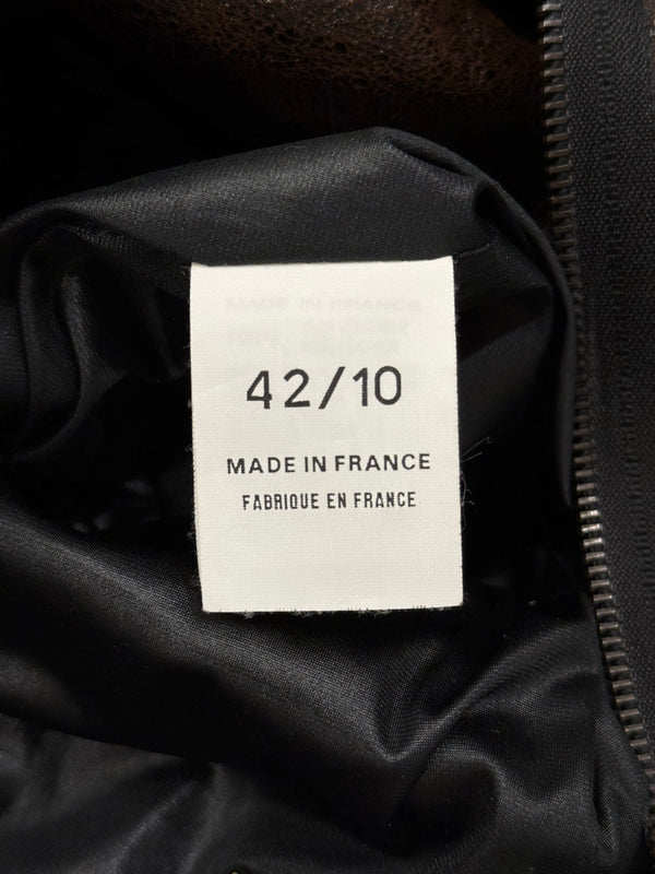 2000s Plein Sud distressed leather jacket