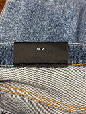 2010s Balmain distressed slim denim jeans