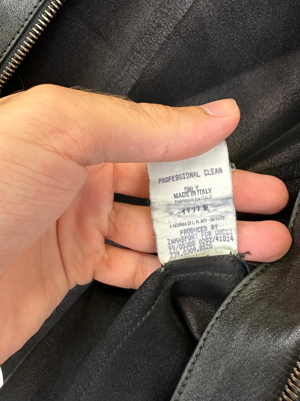 FW1999 Gucci Tom Ford leather biker jacket