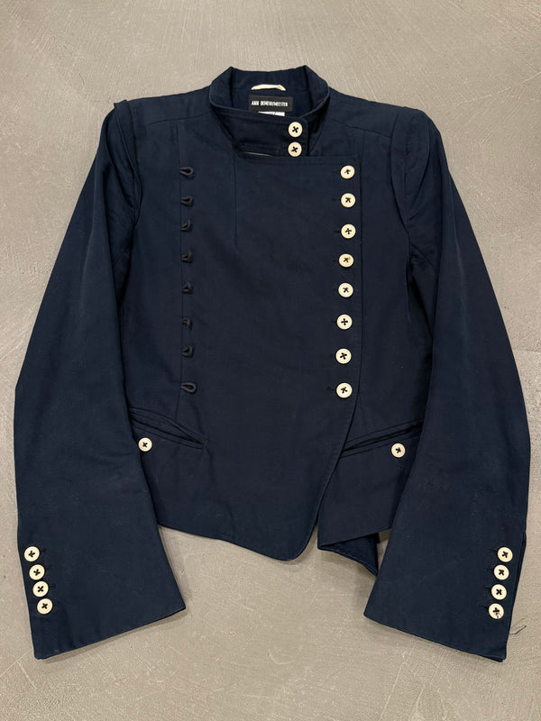 A/W2005 Ann Demeulemeester runway napoleon asymmetrical military jacket
