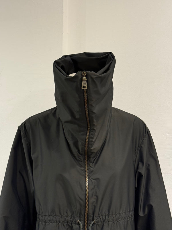 Prada oversized collar light jacket