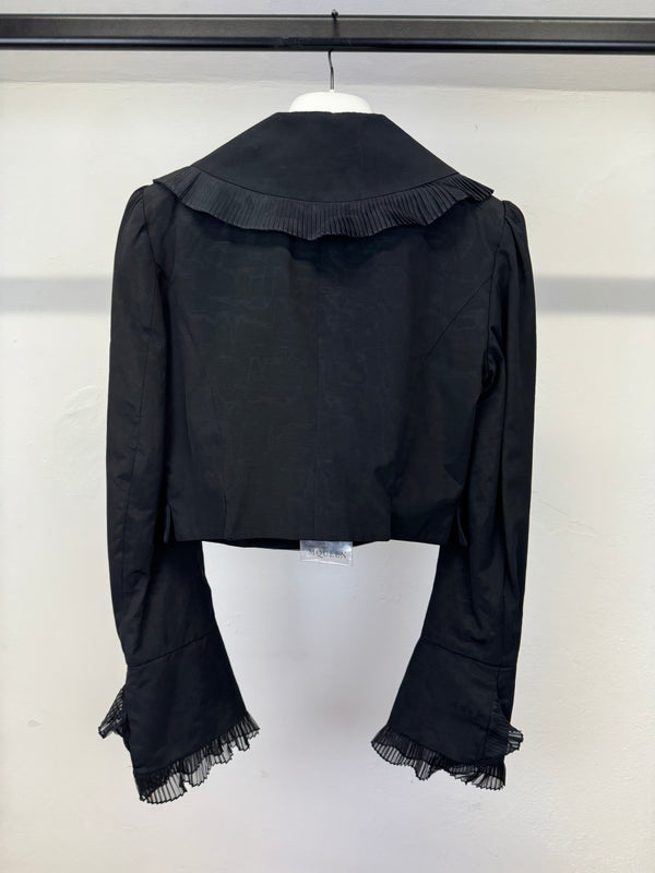 S/S 2007 Alexander McQueen evening jacket with pleated details