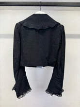 Load image into Gallery viewer, S/S 2007 Alexander McQueen evening jacket with pleated details
