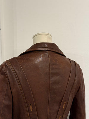 A/W2006 Dolce & Gabbana napoleon leather jacket