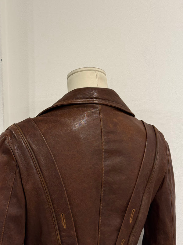 A/W2006 Dolce & Gabbana napoleon leather jacket