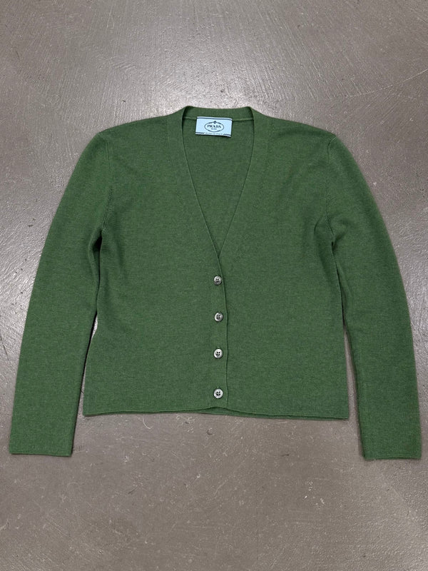 2018 Prada cropped knit cardigan