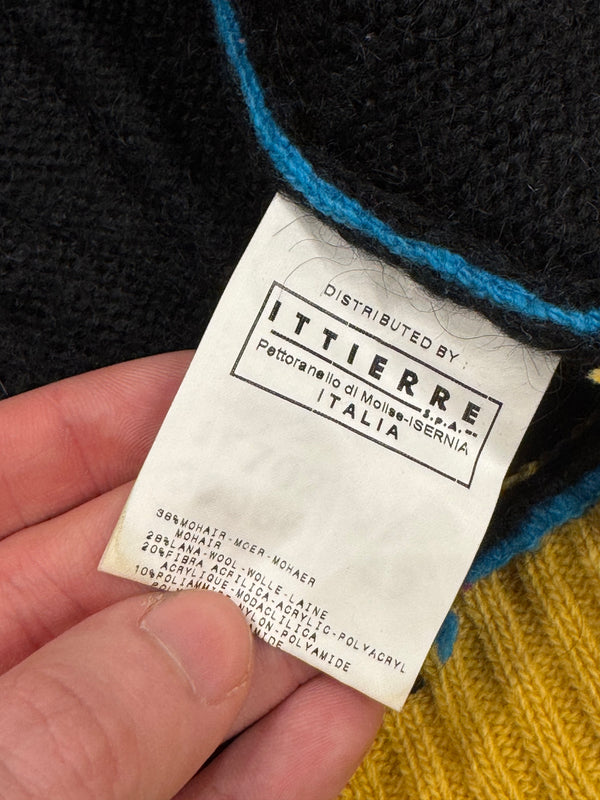 A/W2005 Gianfranco Ferré patchwork hand knitted sweater