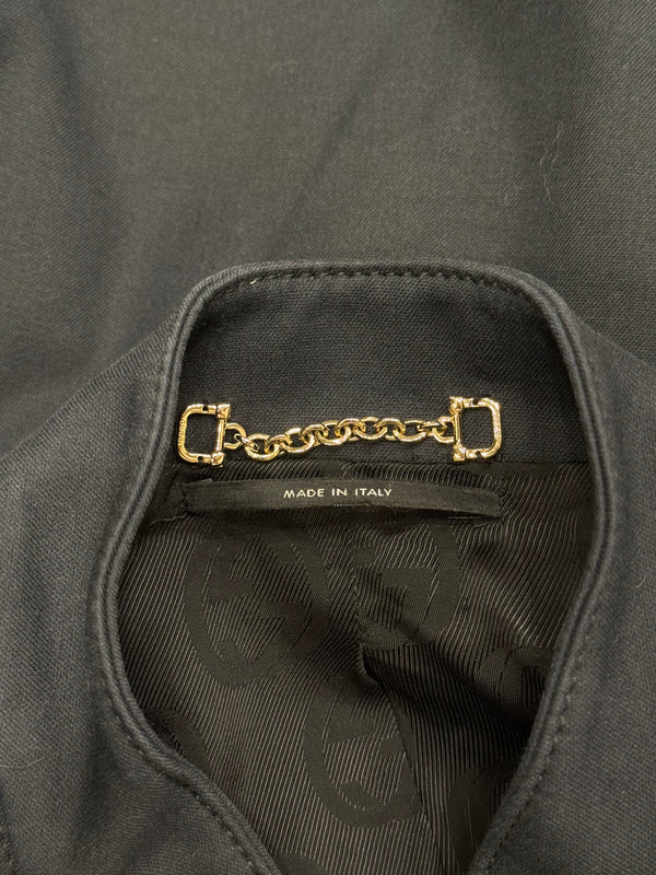 2006 Gucci cropped military jacket with chain