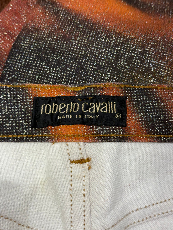 2000 Roberto Cavalli Tiger print pants