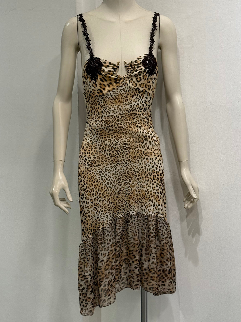 2000s Cavalli leopard print dress