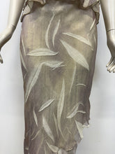 Load image into Gallery viewer, 2000s Roberto Cavalli leaf wrinkle set top + skirt
