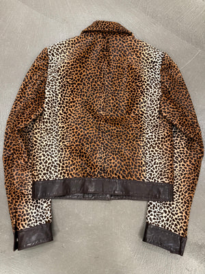 A/W 2010 Gucci by Frida Giannini leopard pony hair leather jacket