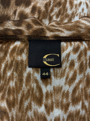 2000s Cavalli leopard print blouse