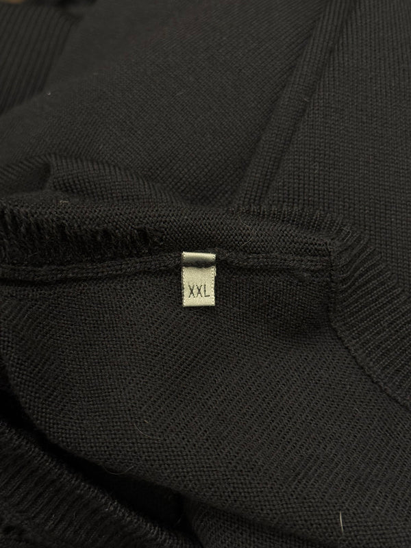 A/W2005 Dior by Hedi Slimane distressed v-neck knit