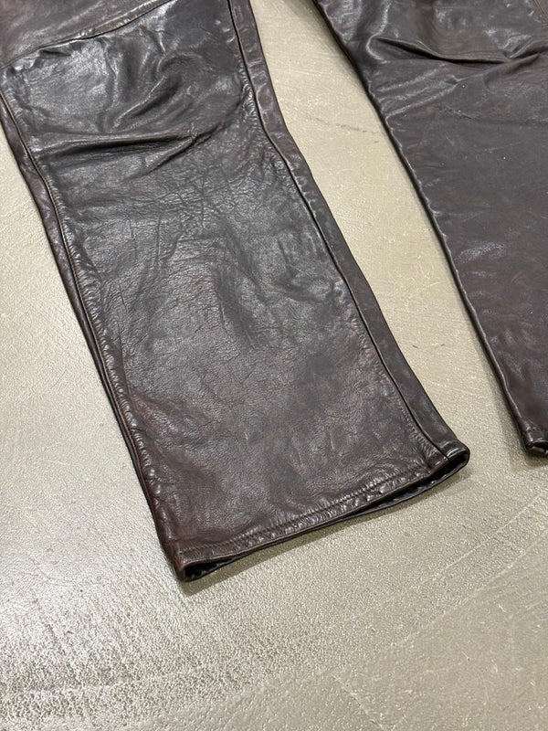 1990s Emporio Armani leather pants
