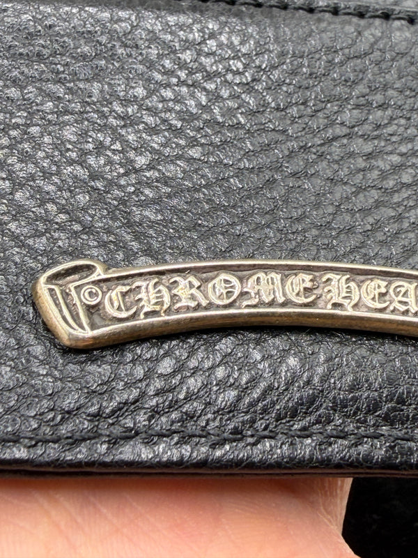 Chrome Hearts leather card holder