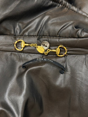 2008 Gucci nylon belted puffer coat