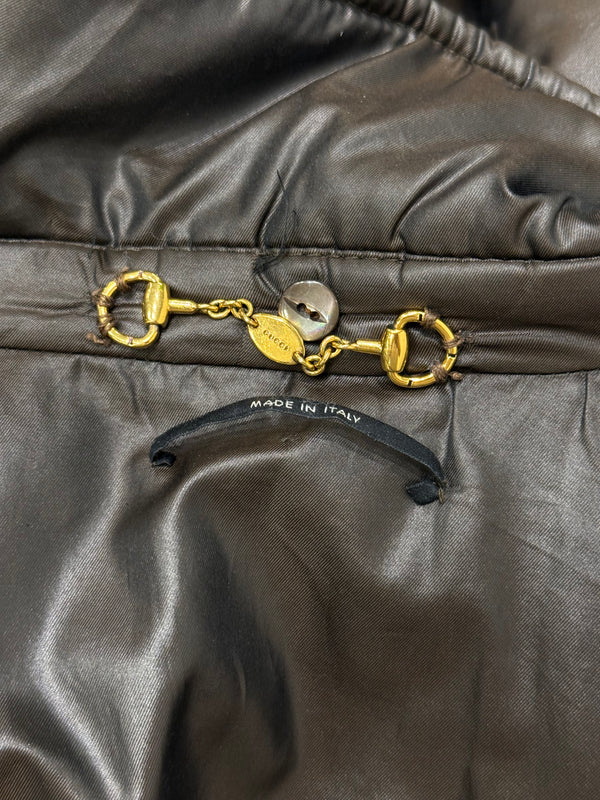 2008 Gucci nylon belted puffer coat