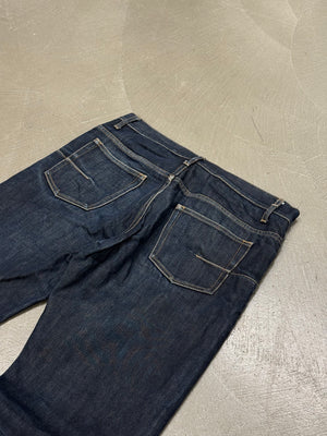2000s Dior by Hedi Slimane raw denim straight jeans