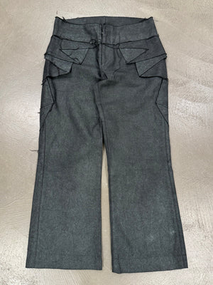 Issey Miyake paneled coated pants