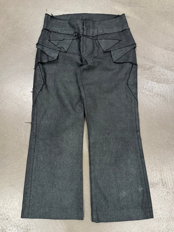 Issey Miyake paneled coated pants