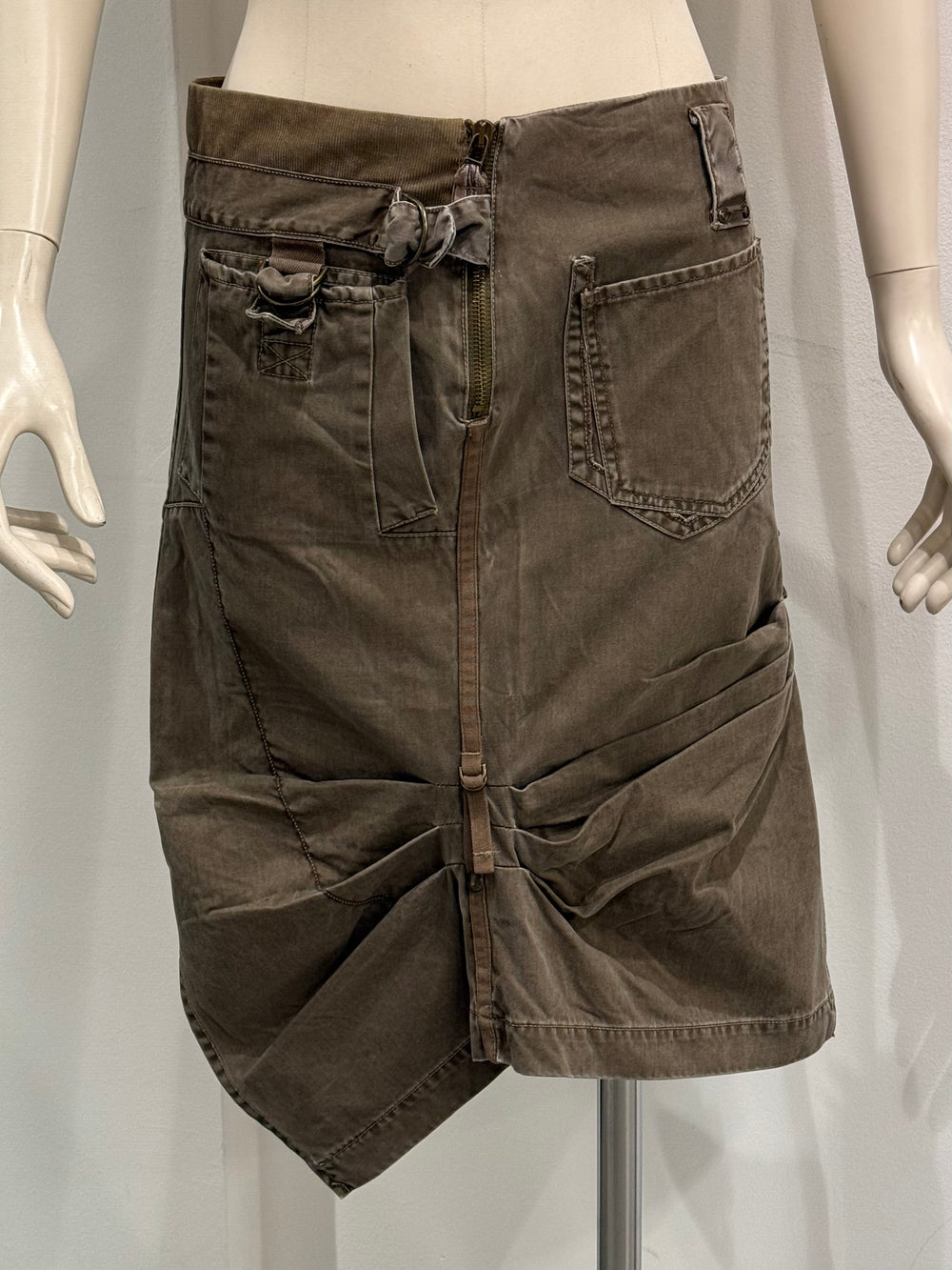 2000s Marithe Francois Girbaud asymmetrical skirt