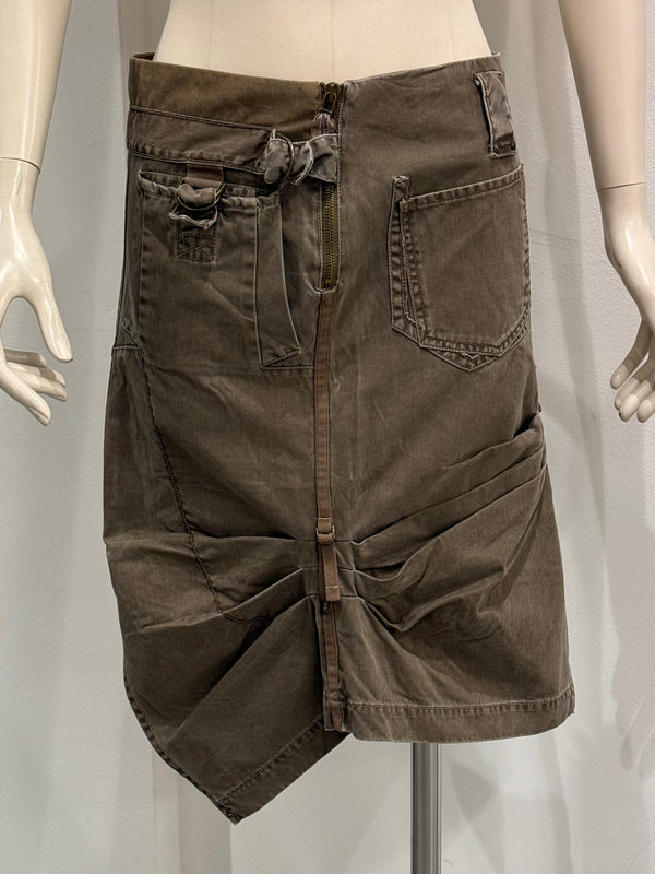 2000s Marithe Francois Girbaud asymmetrical skirt
