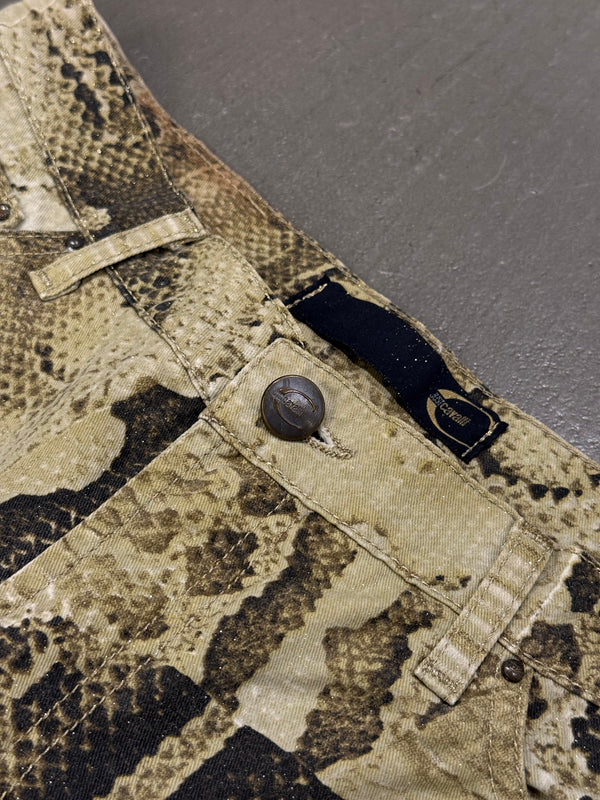 2000s Cavalli python print pants