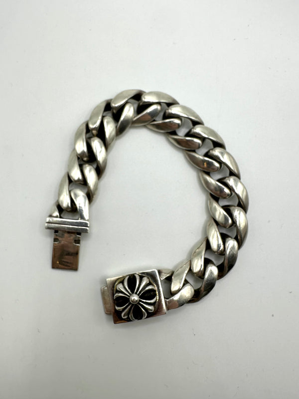 Chrome Hearts cross box cuban link bracelet