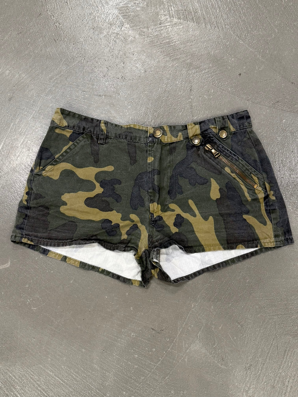 2003 Dolce & Gabbana micro camo shorts