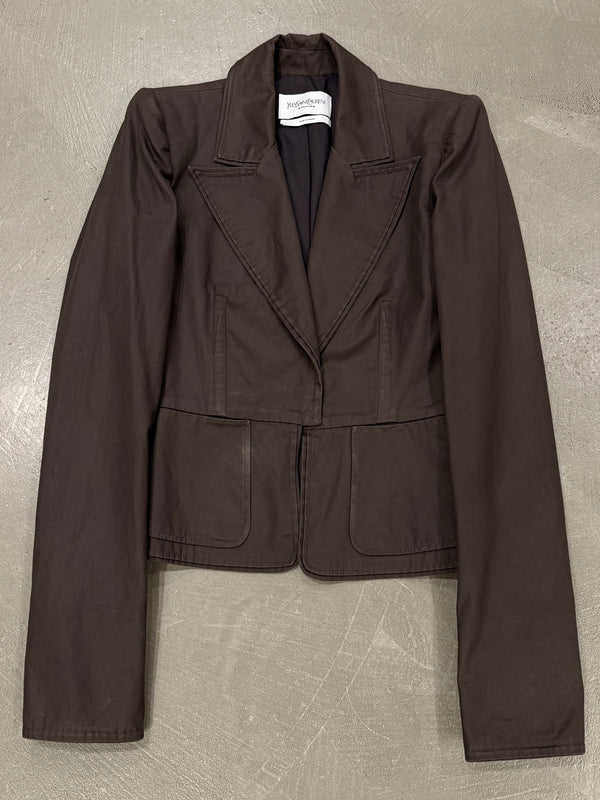 2000s Yves Saint Laurent by Tom Ford Tailored corseted jacket