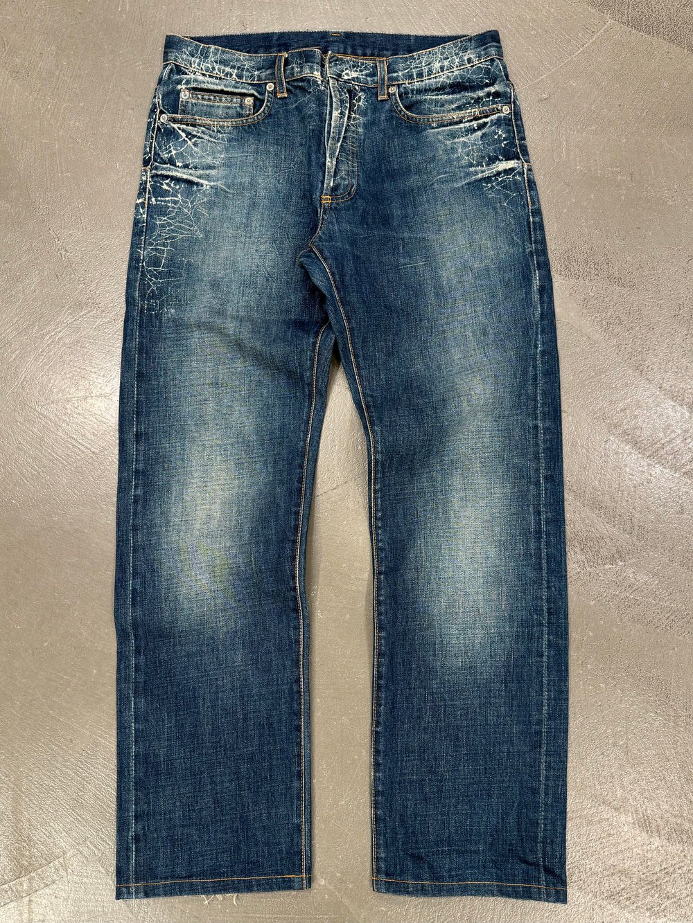 S/S2007 Dior by Hedi Slimane spiderweb jeans
