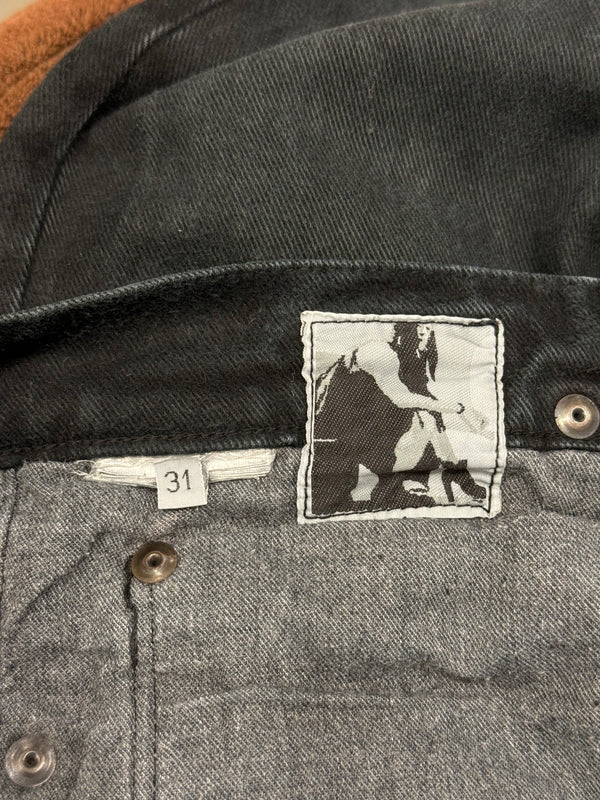 2000s Rick Owens faded jeans
