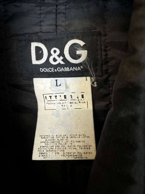 AW2003 Dolce & Gabbana military parachute Goggle window bomber jacket