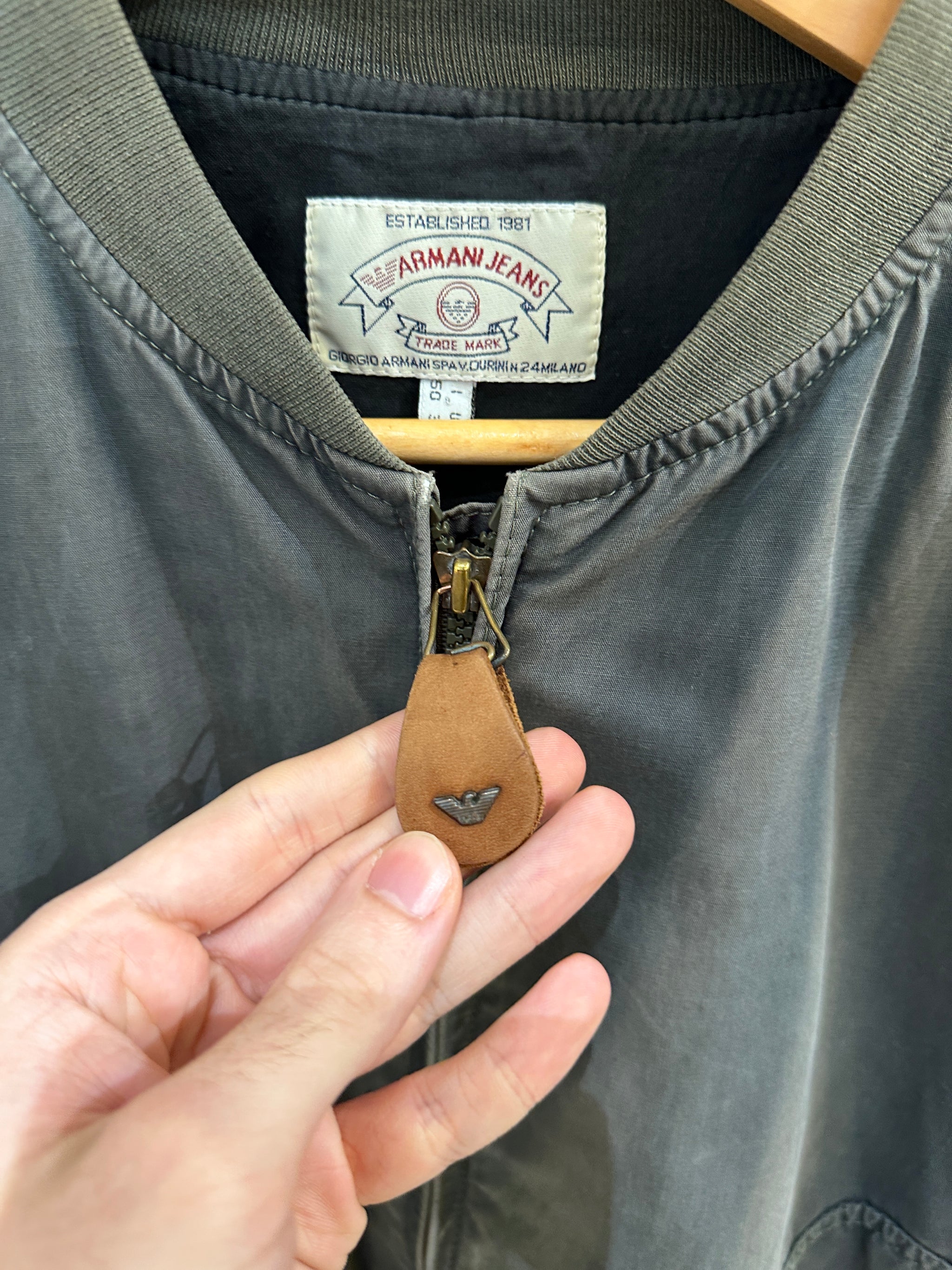 1990s Armani Jeans sun faded bomber jacket – elevated archives 1990s Armani Jeans sun faded bomber jacket – elevated archives