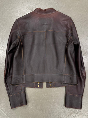 2000s Lous Vuitton faded leather jacket