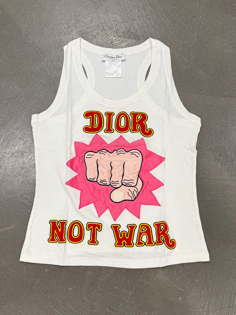 2005 Christian Dior by Galliano runway tank top