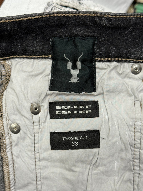 S/S2020 Rick Owens Tyrone painted sample jeans