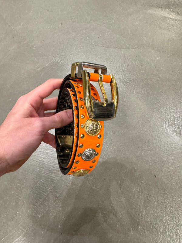 1980s Gianni Versace studded leather belt