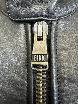 2000s Dirk Bikkembergs muscle reinforced leather jacket
