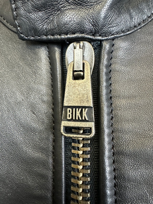 2000s Dirk Bikkembergs muscle reinforced leather jacket