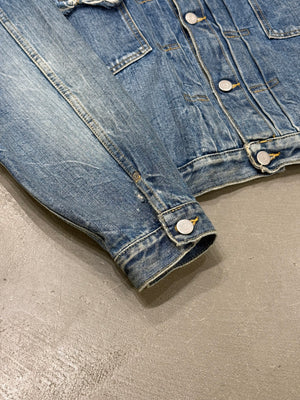 S/S2021 Maison Margiela faded distressed denim jacket