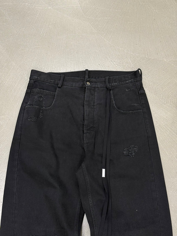 2020s Ann Demeulemeester distressed wide leg pants