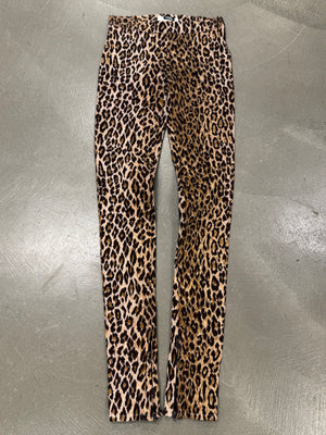 2000s Dolce & Gabbana leopard print slim fit pants