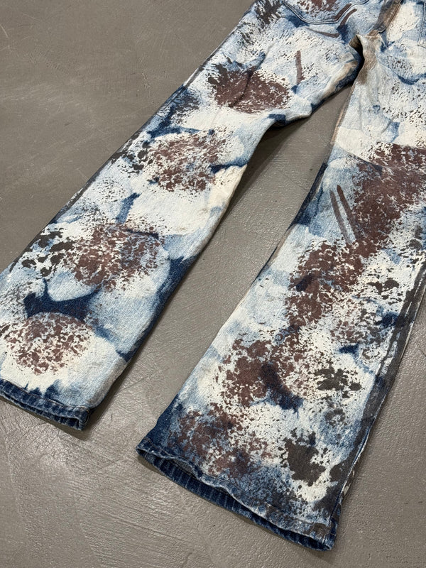 2000s Cavalli rust camo pants