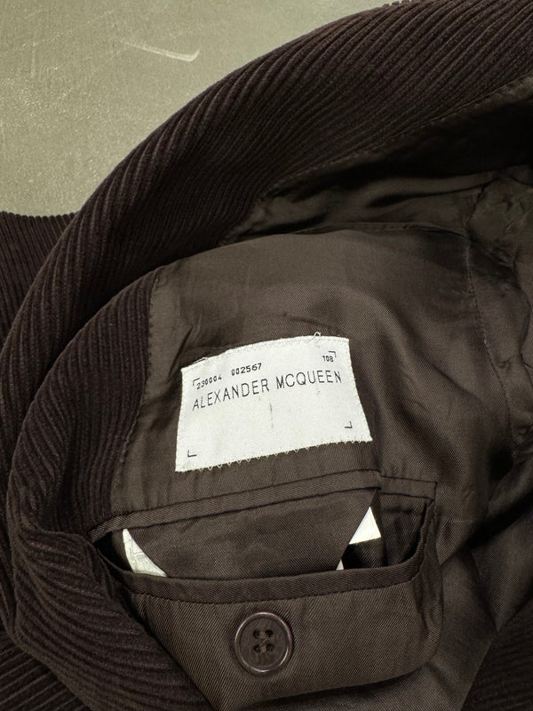 1990s Alexander McQueen corduroy coat